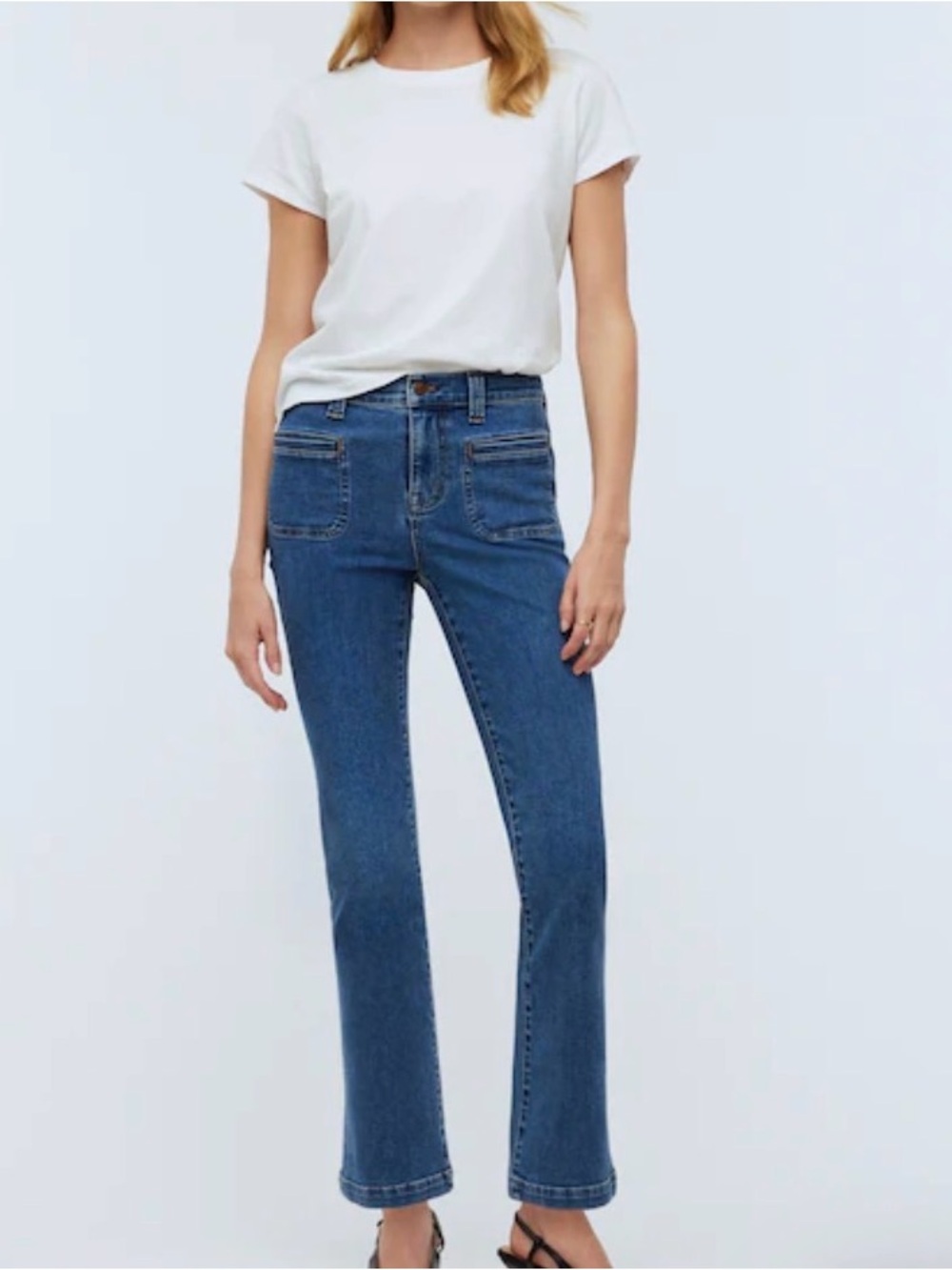 Super Stretch Madewell Tall Kick Out Crop Jeans! 30